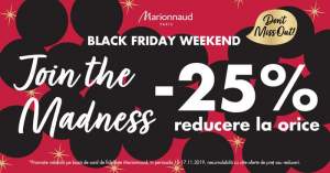 Vino să descoperi promoțiile de Black Weekend la Marionnaud din Iulius Mall Iași!