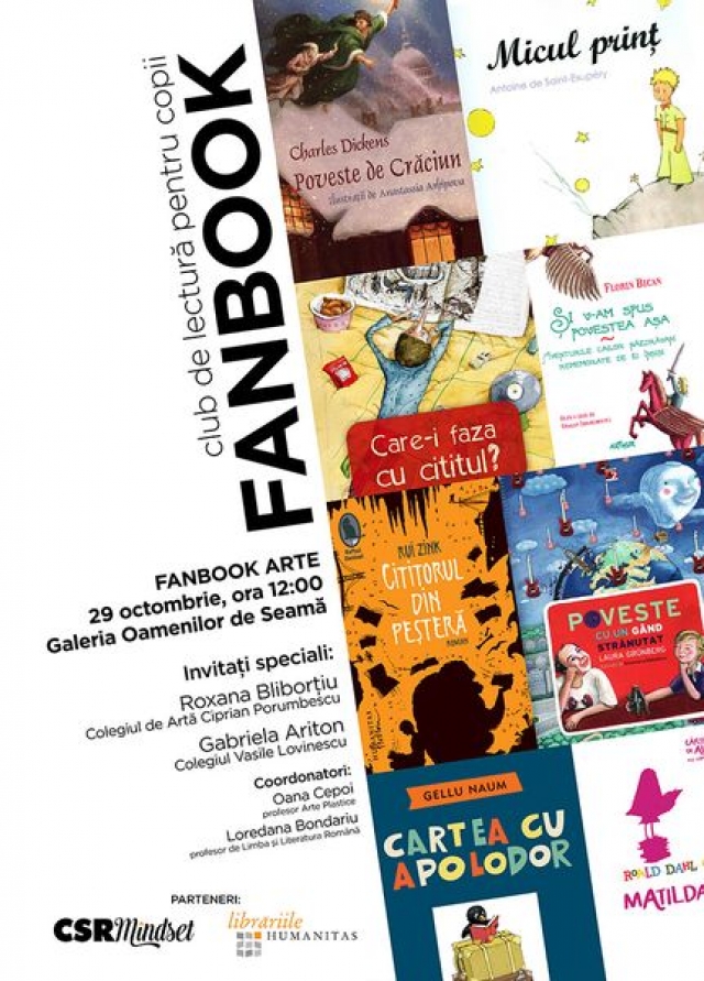 Cel mai creativ club de lectură – Fanbook, se lansează în Fălticeni