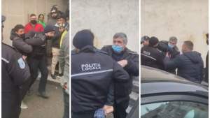 S-a vărsat sânge! Polițiști locali luați la bătaie de mai mulți vasluieni în timp ce încercau să rețină un scandalagiu fără mască (VIDEO)