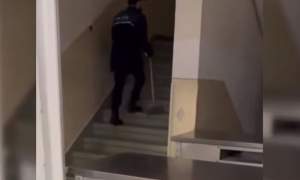 În sediul Academiei de Poliție plouă ca afară (VIDEO)
