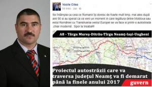 Deputatul PSD Vasile Cîtea, postare agramată pe Facebook