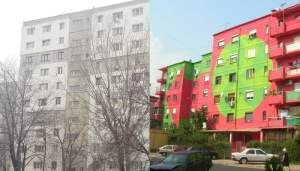Parțial color: Iași, orașul blocurilor cu fațade ciopârțite