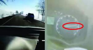 VIDEO. Un șofer transmite live pe fb cum conduce cu 200 de km/oră și ascultă manele la maximum