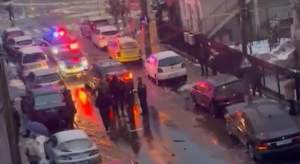 Un individ înarmat cu un cuţit a terorizat o stradă din Târgu Jiu (VIDEO)