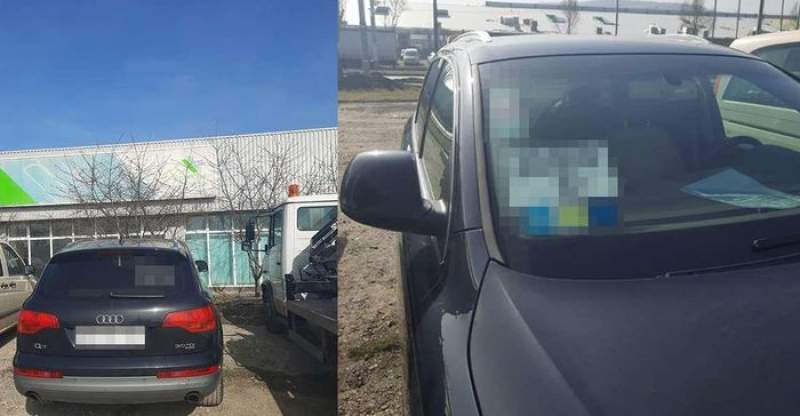 Audi Q7 cu numere de Italia, radiat din circulație, depistat în traficul din Iași