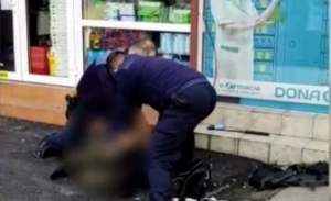 Momente de panică în Cluj-Napoca: individ înarmat cu un cuțit, ridicat de polițiști din mijlocul mulțimii