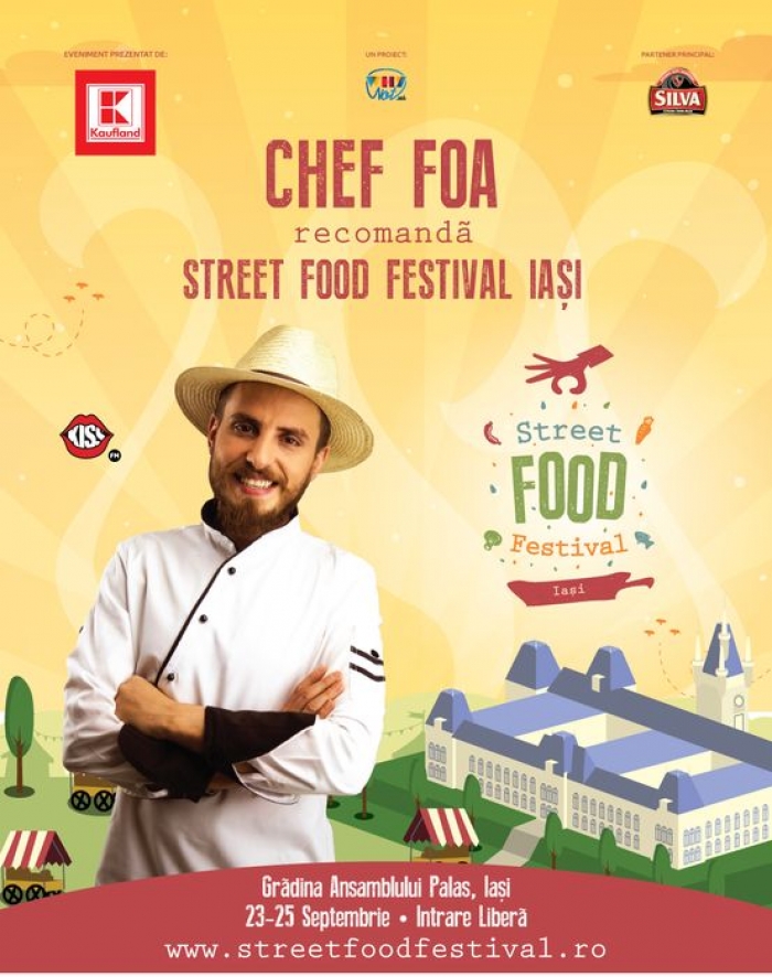 CHEF FOA recomandă STREET FOOD FESTIVAL, eveniment culinar care se va desfășura în GRĂDINA ANSAMBLULUI PALAS