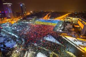 Imaginea zilei: 50.000 de oameni sub tricolor