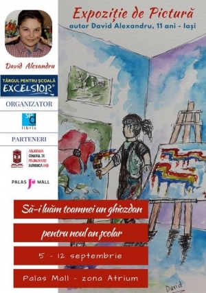 Expoziție de pictură în cadrul Târgului pentru școală Excelsior Iași