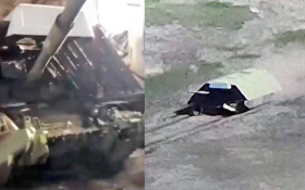 Rușii au dus apărarea tancurilor „la următorul nivel”. Cum a fost văzut un tanc în luptă. „Zici că e un șopron” (VIDEO)
