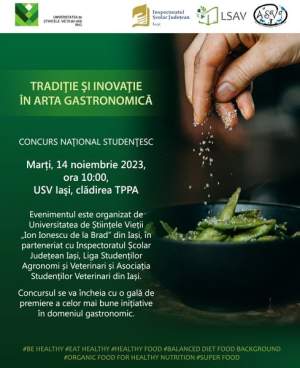 Inovația gastronomică – temă de competiție organizată la USV Iași