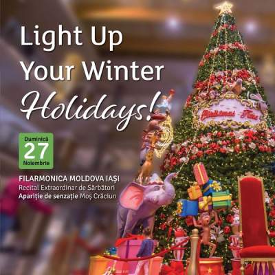 „Light Up your Winter Holiday” la Palas cu Circus Christmas, într-un regal al bucuriei orchestrat de ,,Filarmonica de Stat MOLDOVA Iași”