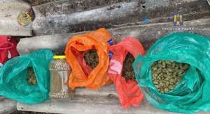 Trei persoane au fost prinse în Mureș, după ce au ridicat un colet de 5,5 kg de canabis provenit din Spania