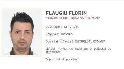 Bărbat condamnat pentru proxenetism aflat pe lista celor mai căutaţi fugari din Europa, adus în România