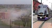 Tramvai turcesc nou-nouț cuprins de flăcări în depoul din Timișoara. Primăria Iași a cumpărat 16 astfel de tramvaie
