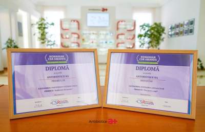 Antibiotice Iași premiată la Gala Companiilor Sustenabile din România