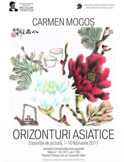 Expoziția „Orizonturi asiatice” a pictoriței Carmen Mogoş, la Galeria de artă „N.Tonitza”